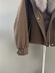 Maxmara fall/winter fur and goose down jacket in dark brown - 5