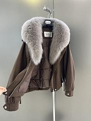 Maxmara fall/winter fur and goose down jacket in dark brown - 3