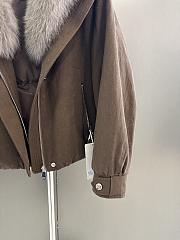 Maxmara fall/winter fur and goose down jacket in dark brown - 2