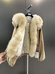 Maxmara fall/winter fur and goose down jacket in beige - 6