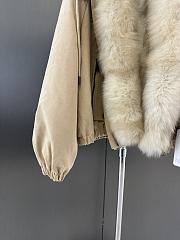 Maxmara fall/winter fur and goose down jacket in beige - 4