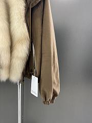 Maxmara fall/winter fur and goose down jacket in dark beige - 3