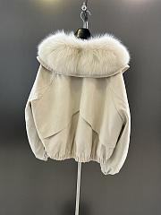 Maxmara fall/winter fur and goose down jacket in white - 5