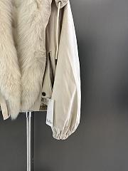 Maxmara fall/winter fur and goose down jacket in white - 4