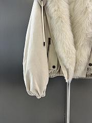 Maxmara fall/winter fur and goose down jacket in white - 3