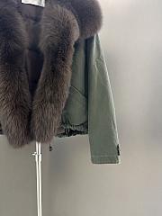 Maxmara fall/winter fur and goose down jacket in green 01 - 3