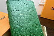 LOUIS VUITTON | Pocket Organizer Taurillon Monogram leather green  - 2