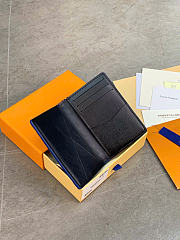 LOUIS VUITTON | Pocket Organizer Taurillon Monogram leather blue - 4