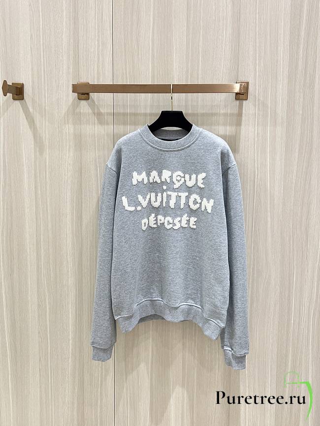 LOUIS VUITTON | new wool yarn embroidered sweatshirt - 1