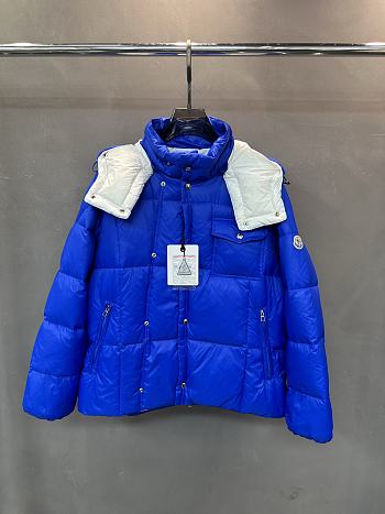 MONCLER | SERFANTO Down Jacket In Iridescent Blue