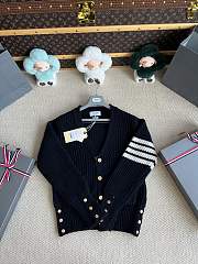 Thom Browne Wool cardigan in black - 4
