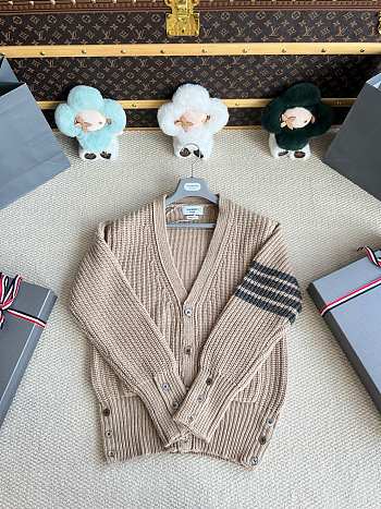 Thom Browne Wool cardigan in beige