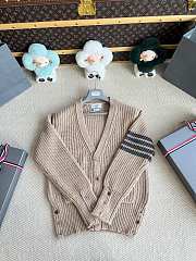 Thom Browne Wool cardigan in beige - 5