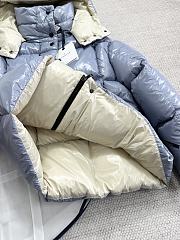 Moncler parana down jacket in blue - 5