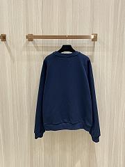 CELINE | slogan patch sweatshirt dark blue - 5