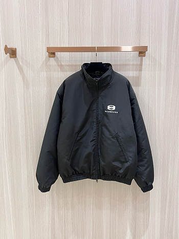BALENCIAGA | Cocoon Kick padded zippered jacket in black