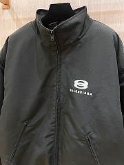 BALENCIAGA | Cocoon Kick padded zippered jacket in black - 3