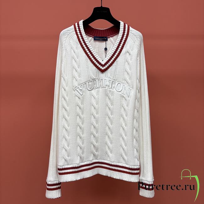 LOUIS VUITTON | V-neck varsity sweater - 1