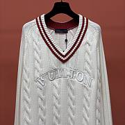LOUIS VUITTON | V-neck varsity sweater - 3