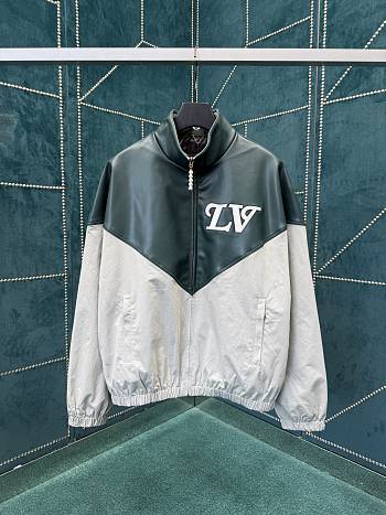 LOUIS VUITTON | mixed leather sweatshirt