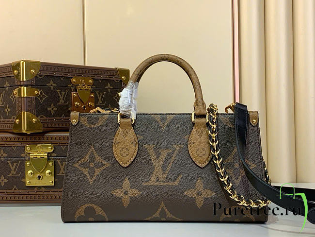 LOUIS VUITTON | OnTheGo East West Chain Monogram Reverse Canvas - 1