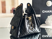 CHANEL | Mini 25 Hobo Bag Lambskin In Black - 6