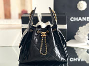 CHANEL | Mini 25 Hobo Bag Lambskin In Black - 5