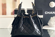 CHANEL | Mini 25 Hobo Bag Lambskin In Black - 3