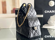CHANEL | Mini 25 Hobo Bag Lambskin In Black - 2