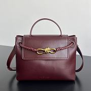 BOTTEGA VENETA | Ciao Ciao Bag Silky calfskin leather top handle bag with two-way flap barolo - 1