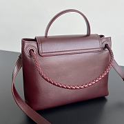 BOTTEGA VENETA | Ciao Ciao Bag Silky calfskin leather top handle bag with two-way flap barolo - 4