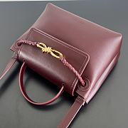 BOTTEGA VENETA | Ciao Ciao Bag Silky calfskin leather top handle bag with two-way flap barolo - 2