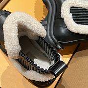 LOUIS VUITTON | V Winter runway-style wool Chelsea and ankle boots black - 6