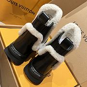 LOUIS VUITTON | V Winter runway-style wool Chelsea and ankle boots black - 4