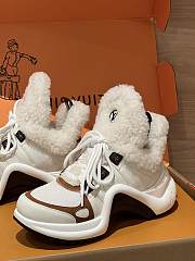 LOUIS VUITTON | V Archlight Lambswool Sneakers - 2