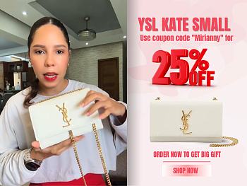 YSL | KATE SMALL IN GRAIN DE POUDRE EMBOSSED LEATHER