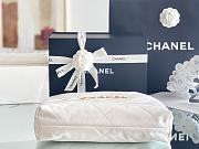 CHANEL | 22 small bag Glossy Calfskin & Gold Metal White AS3260 - 5