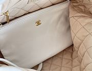 CHANEL | 22 small bag Glossy Calfskin & Gold Metal White AS3260 - 3