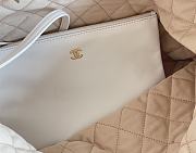 CHANEL | 22 Handbag Shiny Calfskin & Gold-Tone Metal White AS3261 - 3