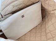 CHANEL | 22 small bag Glossy Calfskin & Silver Metal White AS3260 - 2