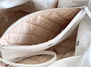 CHANEL | 22 Handbag Shiny Calfskin & Silver-Tone Metal White AS3261 - 2