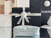 CHANEL | 22 mini bag Glossy Calfskin & Gold Metal Blue AS3260 - 3