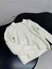 CELINE | New Wool Blend Polo Shirt Beige - 4