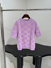 GUCCI | New GG Wool Jacquard Sweater Purple - 1