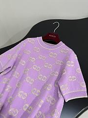 GUCCI | New GG Wool Jacquard Sweater Purple - 6