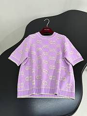 GUCCI | New GG Wool Jacquard Sweater Purple - 3