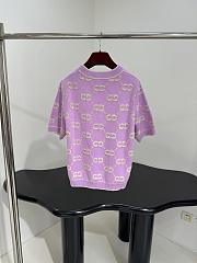GUCCI | New GG Wool Jacquard Sweater Purple - 2
