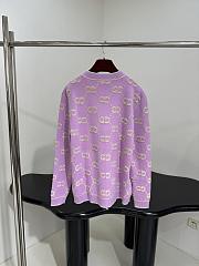 GUCCI | GG Wool Jacquard Cardigan Purple - 2