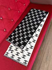 CHANEL | Book Seal Wool Long Scarf - 1