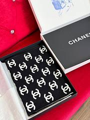 CHANEL | Book Seal Wool Long Scarf - 6